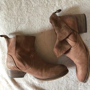 Brown Suede Booties